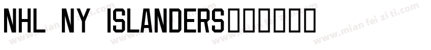 NHL NY Islanders字体转换